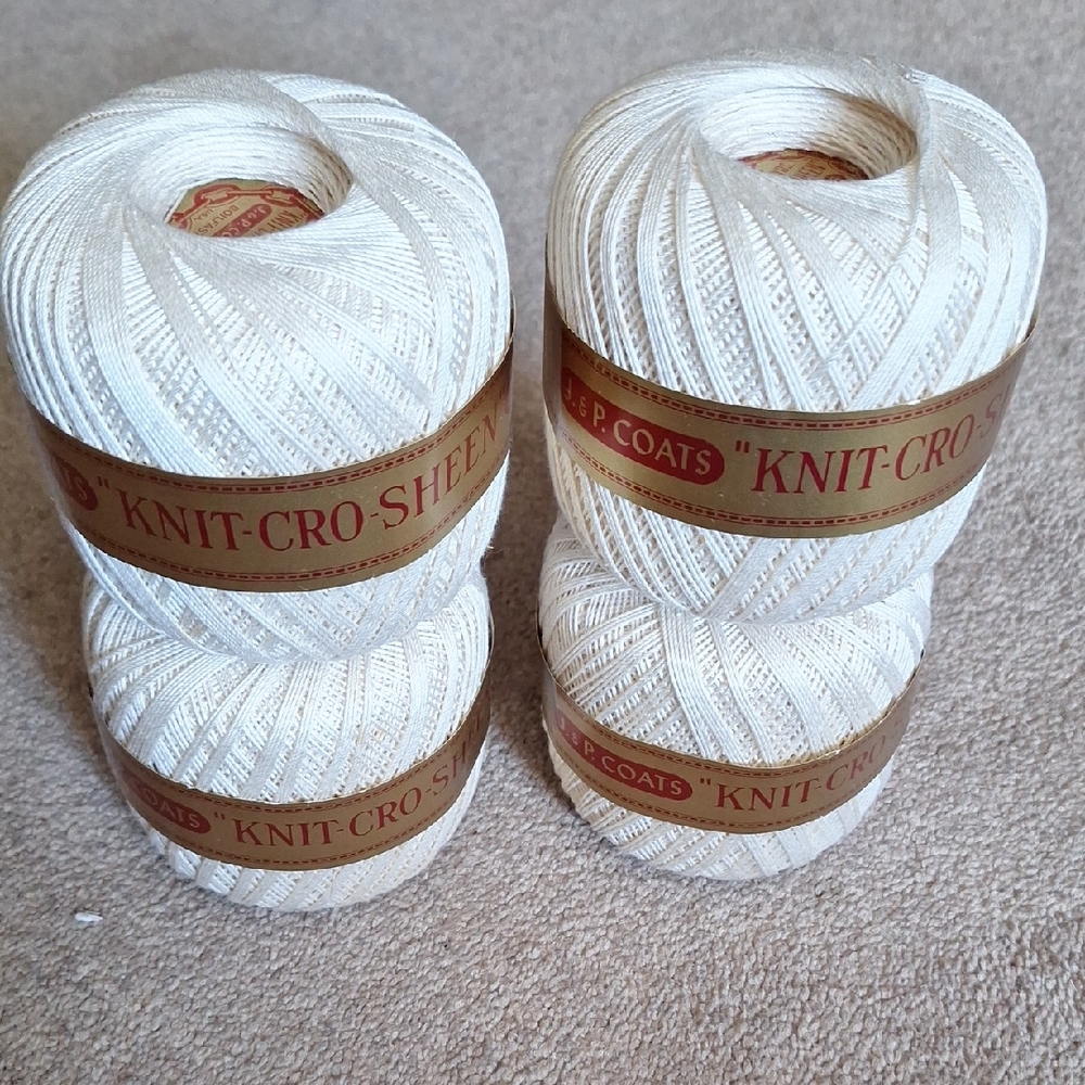 Knit-Cro-Sheen Crochet Thread Set